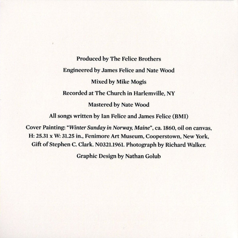The Felice Brothers – From Dreams To Dust Music CD
