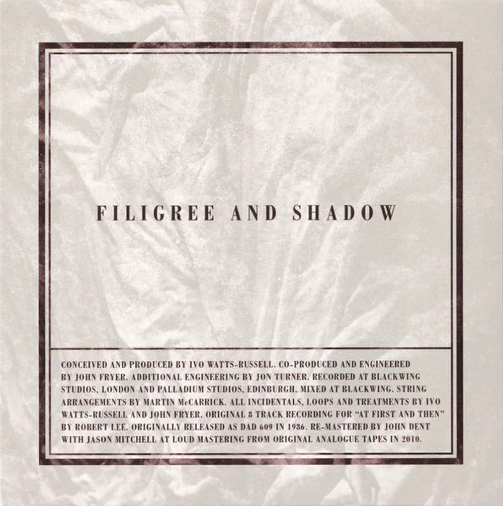 This Mortal Coil – Filigree & Shadow Music CD