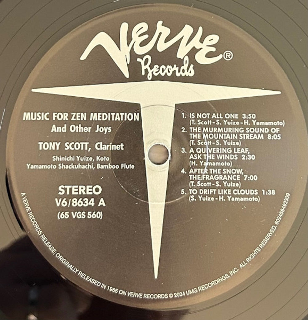 Tony Scott – Musc For Zen Meditation (LP Vinyl) Vinyl Record