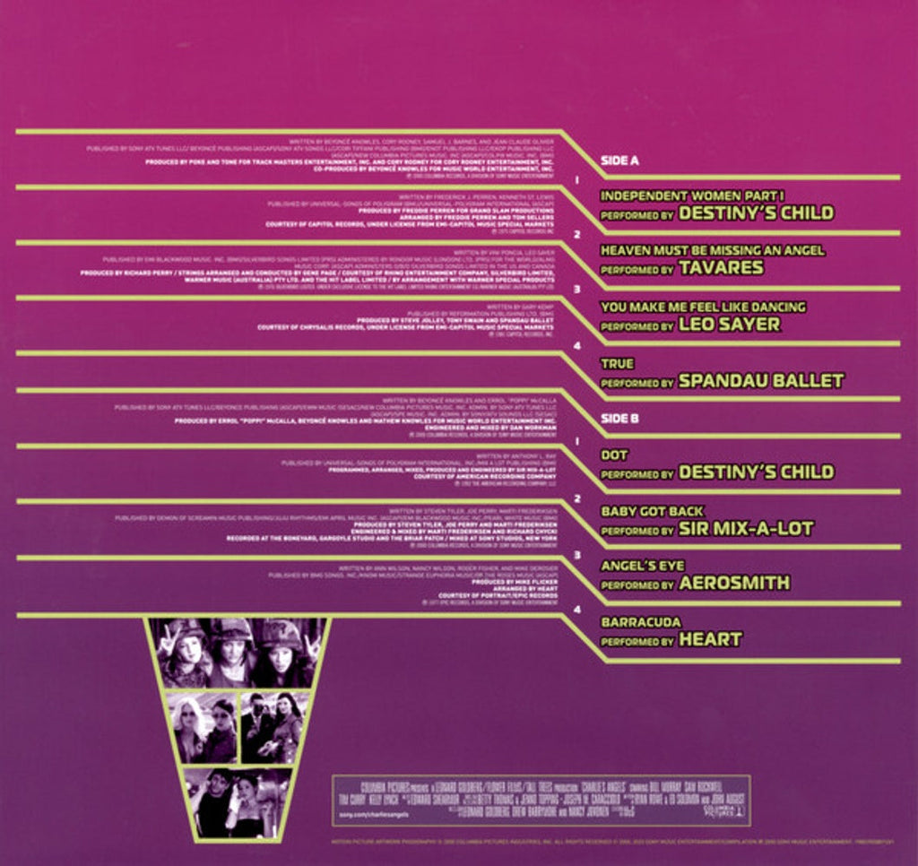 Charlie’s Angels - Music From The Motion Picture (2-LP Vinyl) Vinyl Record