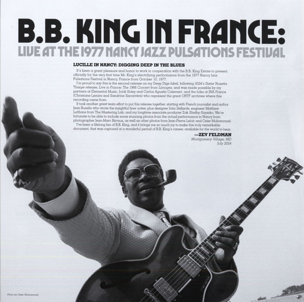 B.B. King – In France: Live at the Nancy Jazz Pulsations Festival (2-LP Vinyl) Vinyl Record