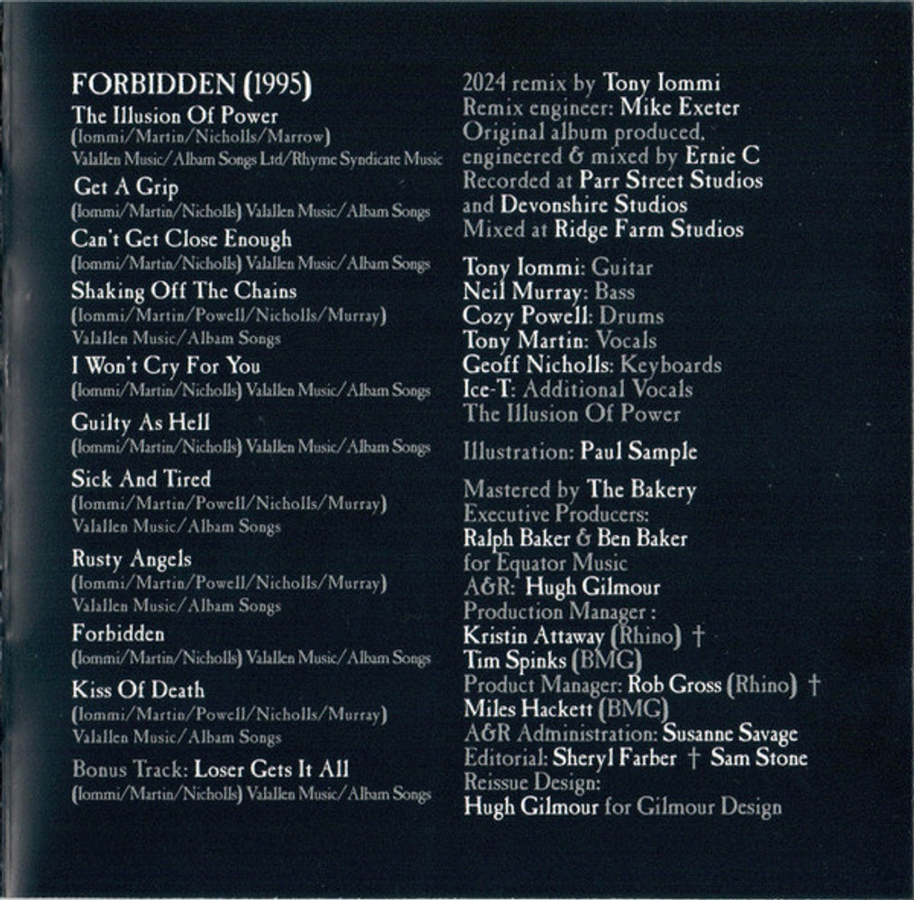 Black Sabbath – Forbidden Music CD