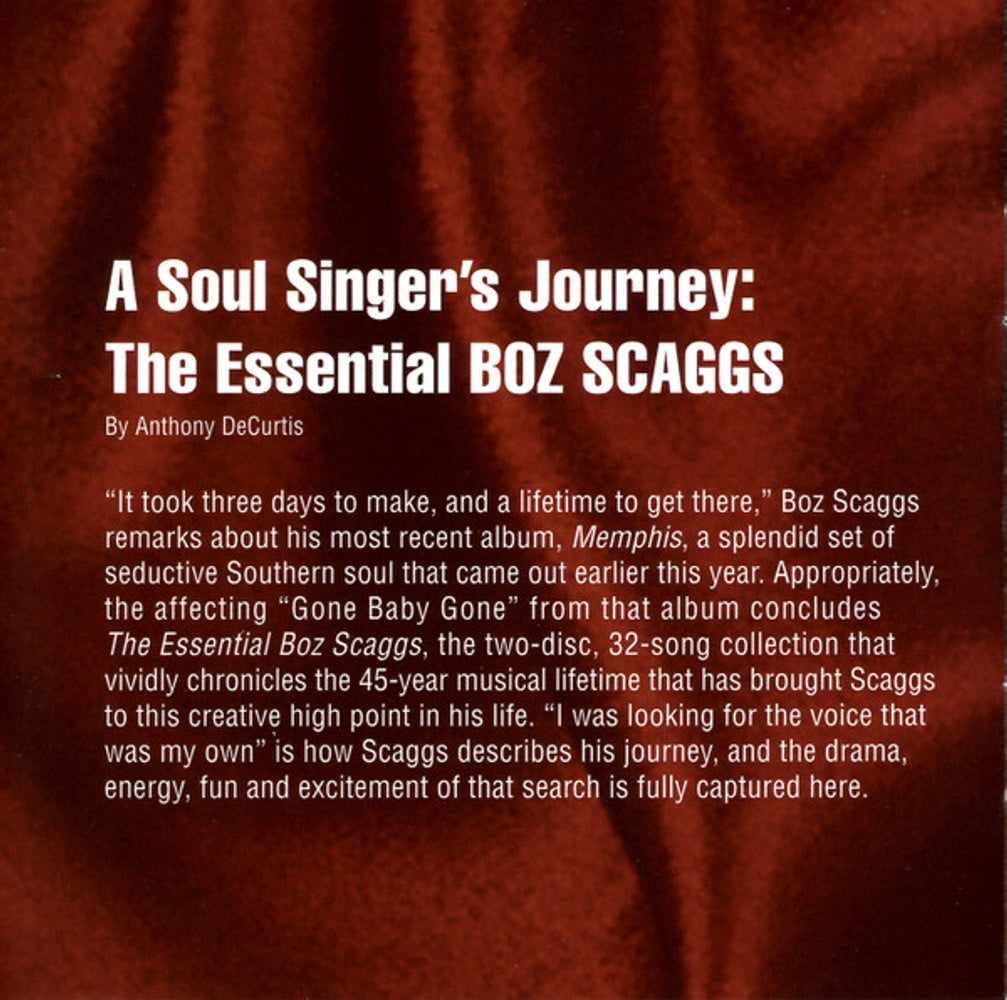 Boz Scaggs – The Essential (2-CD) Music CD