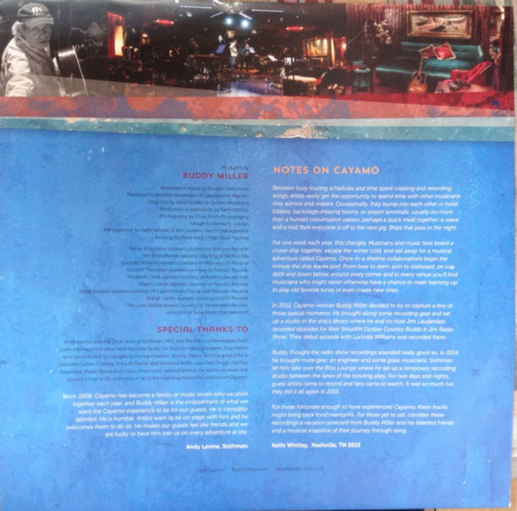 Buddy Miller – Cayamo Sessions At Sea (LP Vinyl) Vinyl Record