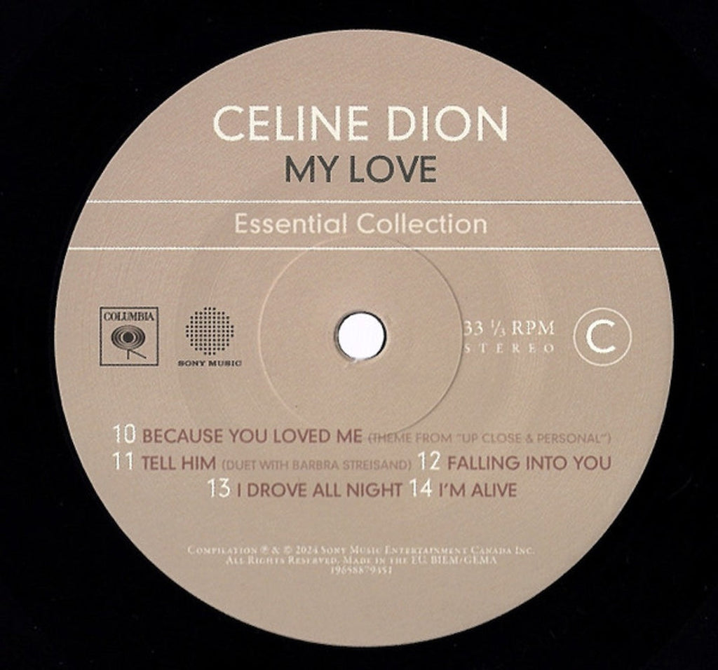 Celine Dion – MY LOVE Essential Collection (2-LP Vinyl) Vinyl Record