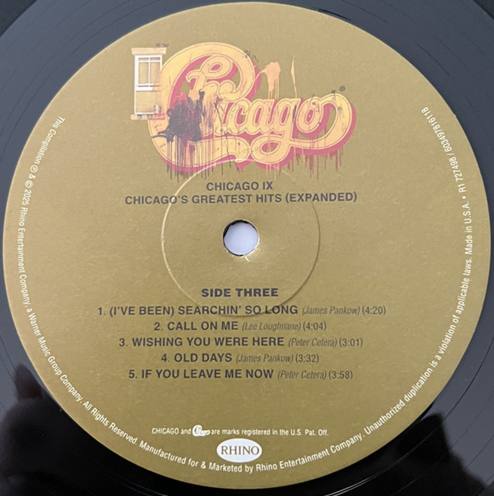 Chicago – Chicago IX: Greatest Hits (2-LP Vinyl) Vinyl Record