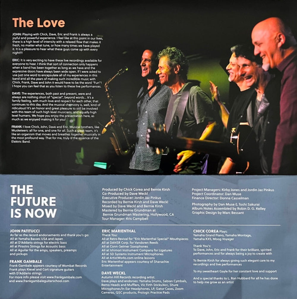 The Chick Corea Elektric Band – The Future Is Now (3-LP Vinyl) Vinyl Record