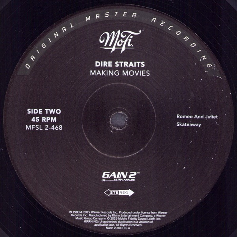 Dire Straits – Making Movies (Mobile Fidelity 2-LP Vinyl) Vinyl Record