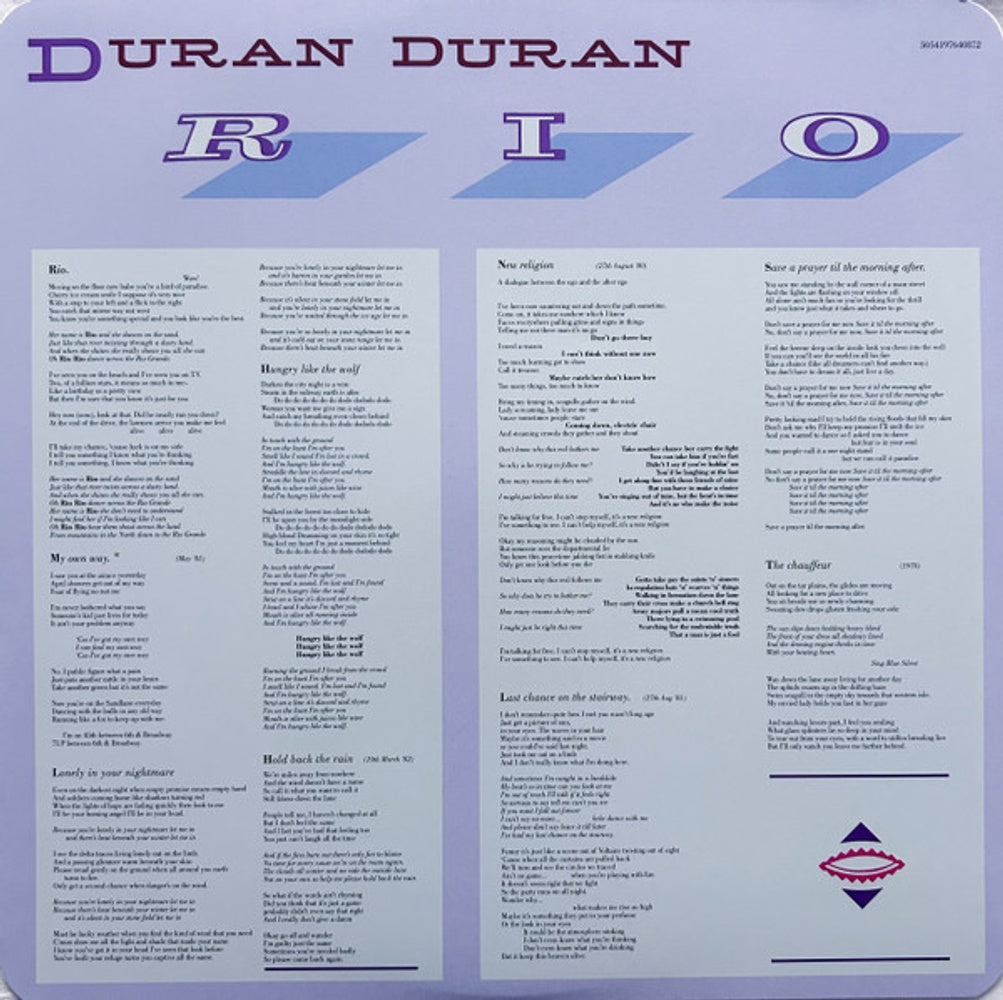 Duran Duran – Rio (LP Vinyl) Vinyl Record