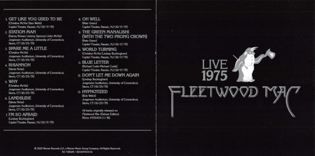 Fleetwood Mac – Live 1975 Music CD
