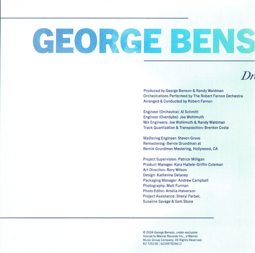 George Benson – Dreams Do Come True: George Benson Meets Robert Farnon Music CD