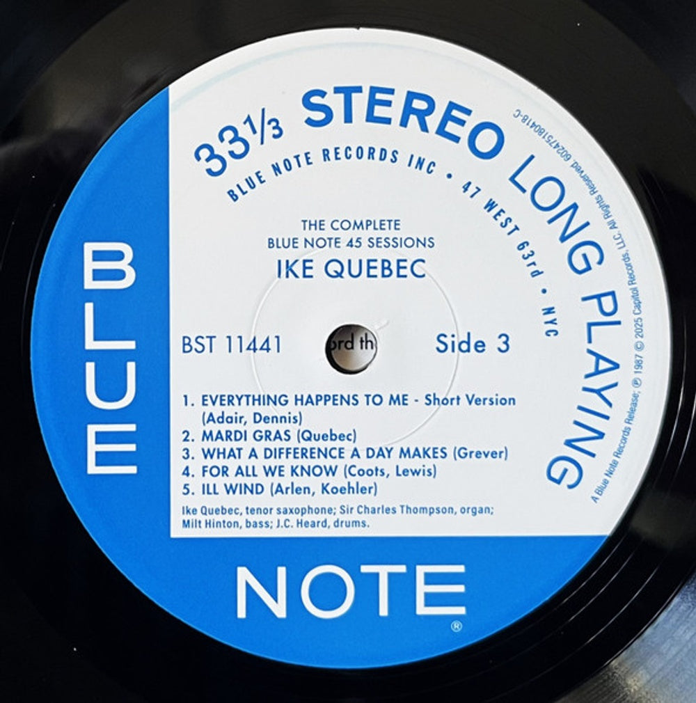Ike Quebec – Complete 45 Sessions (3-LP Vinyl) Vinyl Record