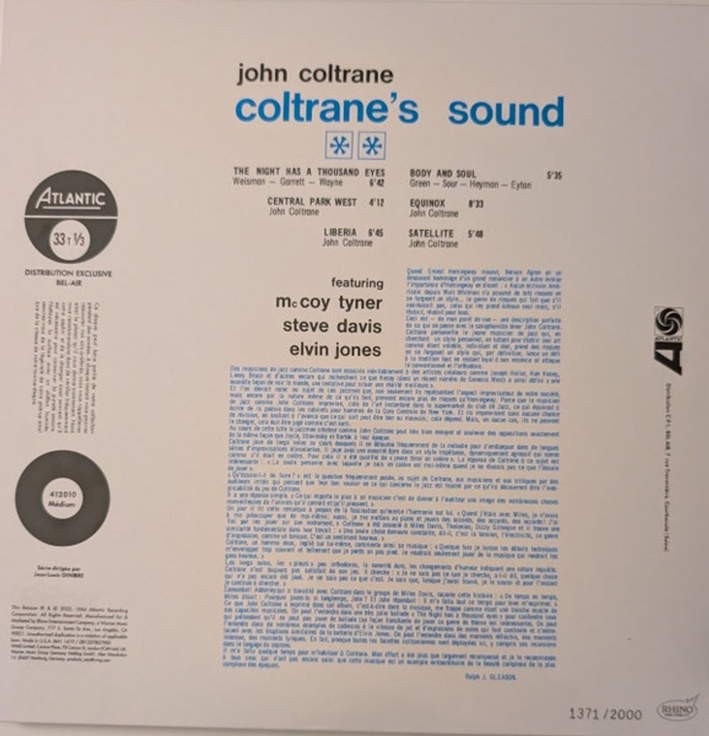 John Coltrane – Giant Steps (LP Vinyl) Vinyl Record