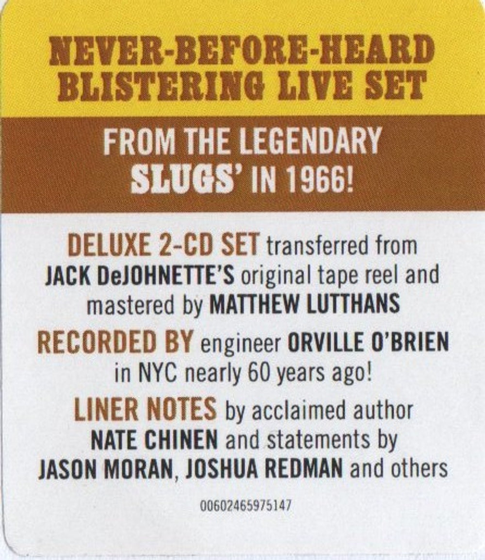 McCoy Tyner / Joe Henderson – Forces Of Nature: Live At Slugs' (2-CD) Music CD