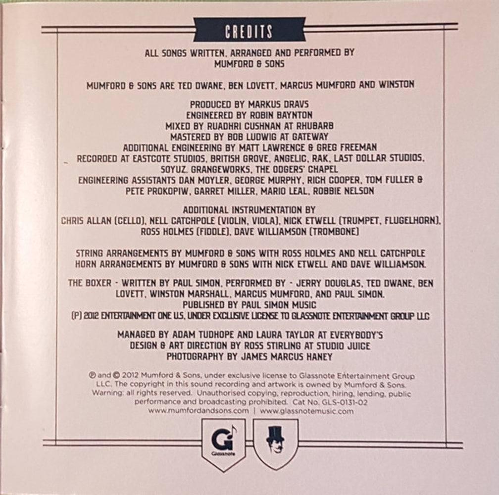 Mumford & Sons – Babel Music CD