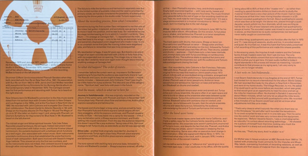 Alice Coltrane – The Carnegie Hall Concert (2-LP Vinyl) Vinyl Record