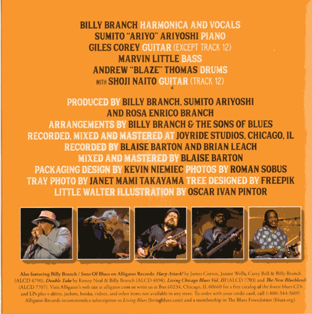 Billy Branch & The Sons of Blues – Roots And Branches: The Songs Of Little Walter Music CD