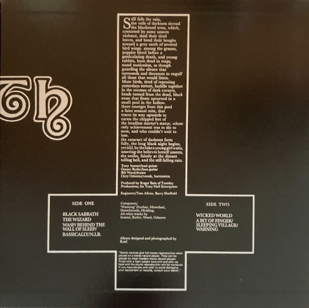 Black Sabbath – Black Sabbath (LP Vinyl) Vinyl Record