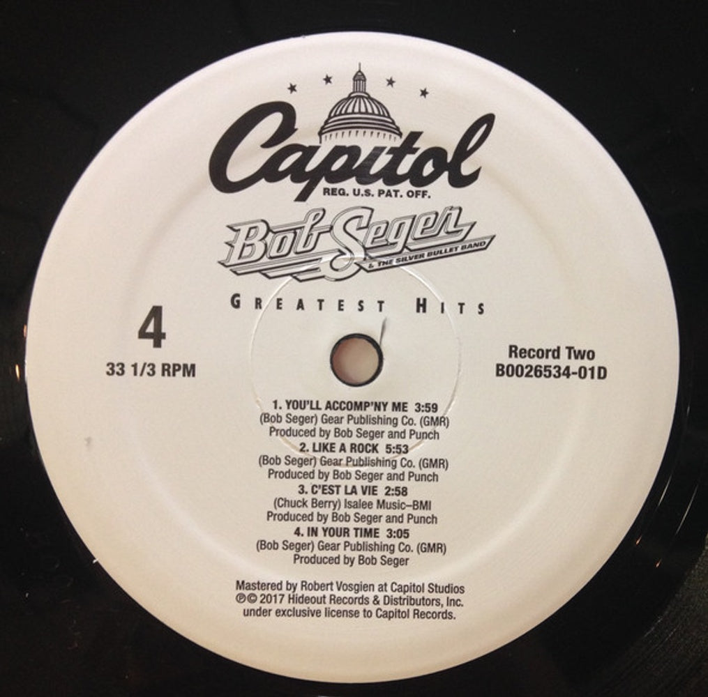 Bob Seger – Greatest Hits (2-LP Vinyl) Vinyl Record