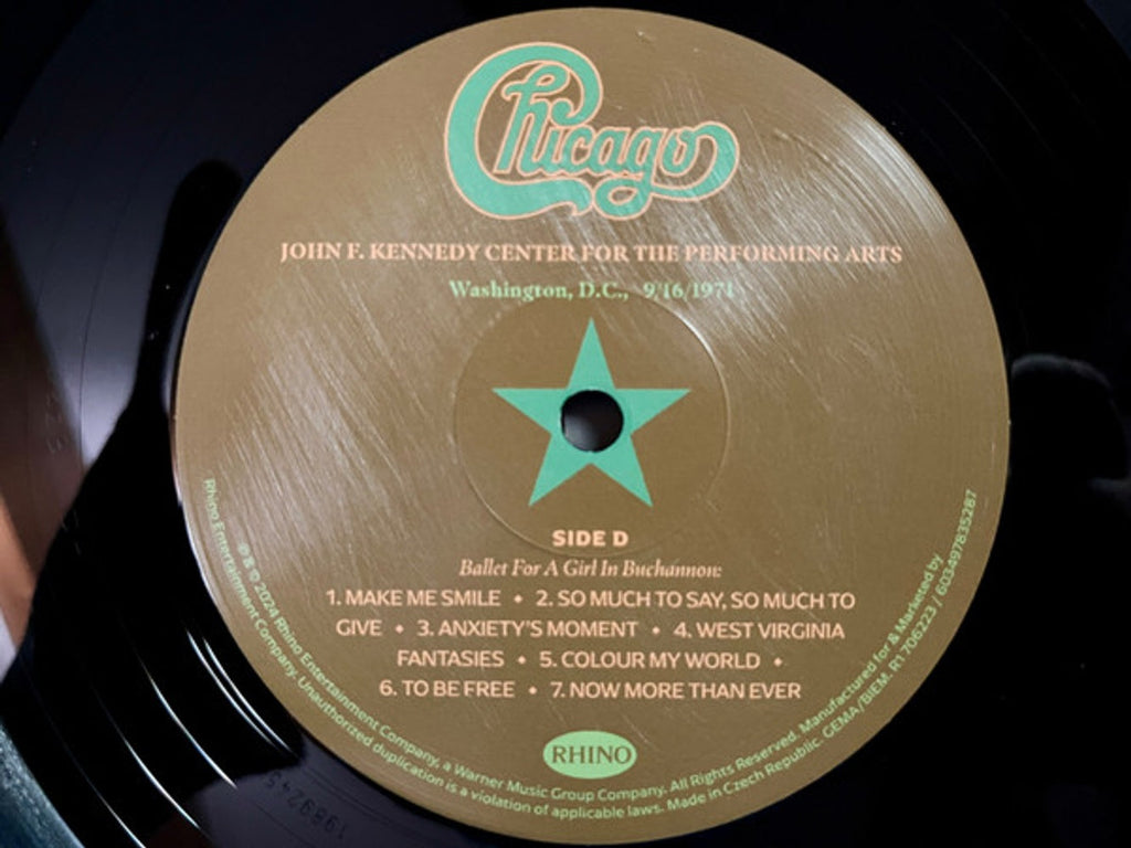 Chicago – At The John F. Kennedy Center For The Performing Arts (3-LP Vinyl) Vinyl Record