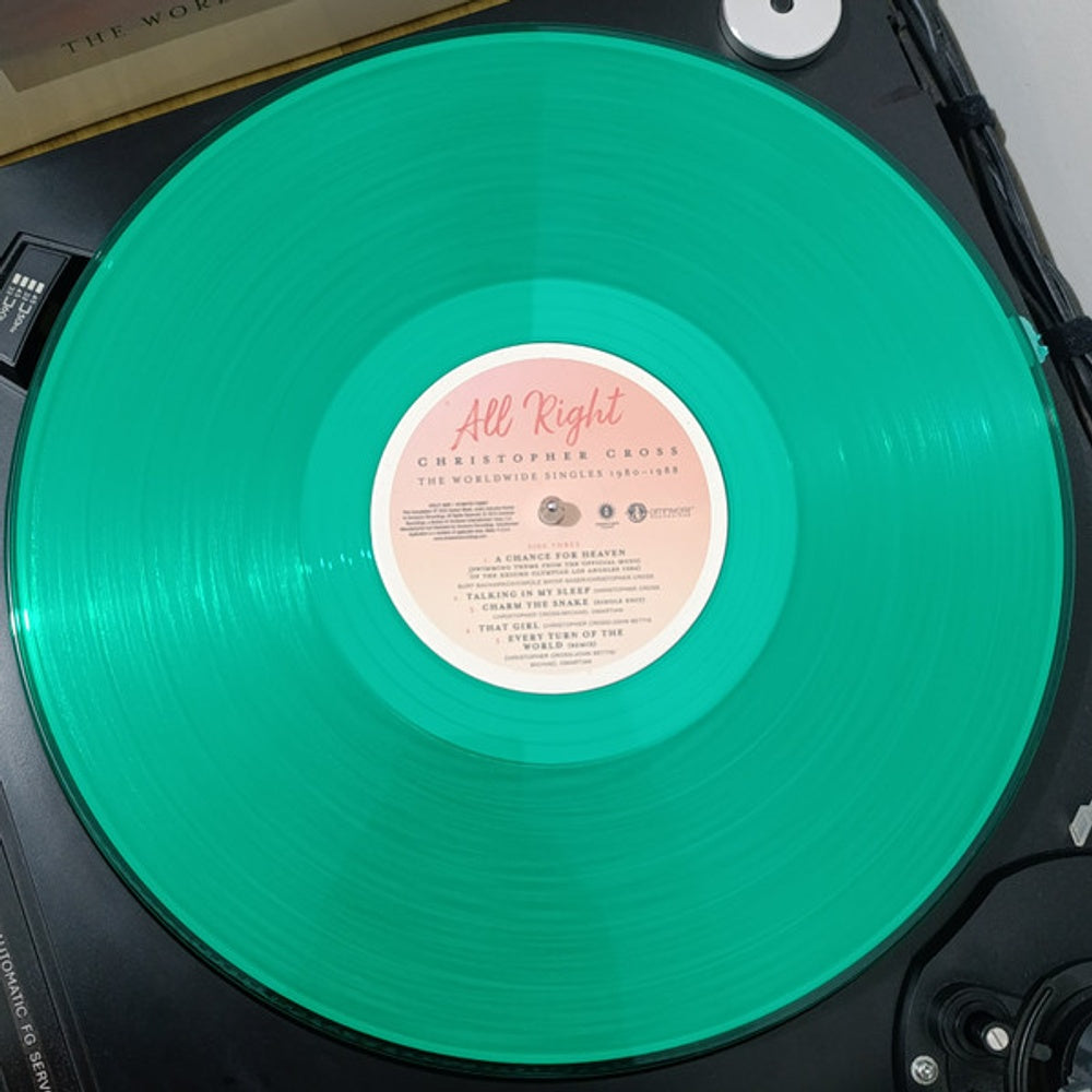 Christopher Cross – All Right: The Worldwide Singles, 1980-1988 (2-LP Pink & Green Vinyl) Vinyl Record