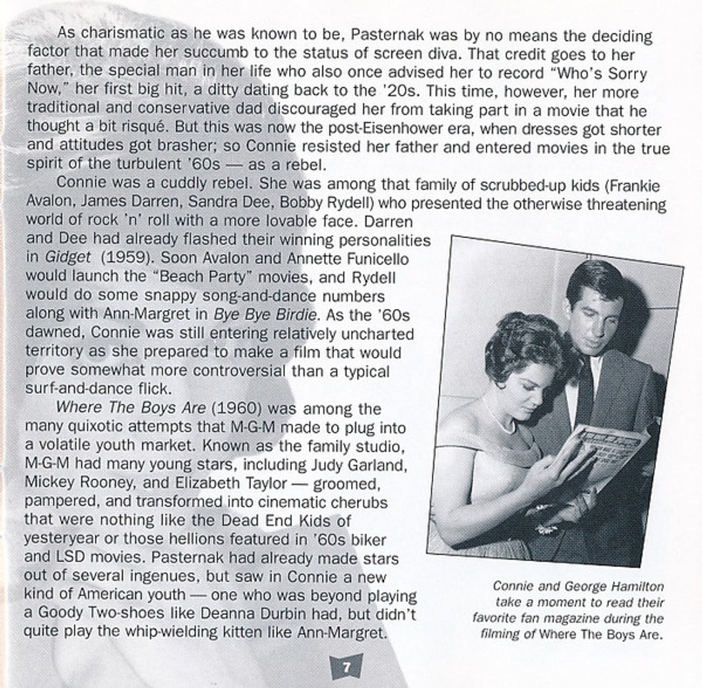 Connie Francis – Where the Boys Are: Connie Francis in Hollywood Music CD