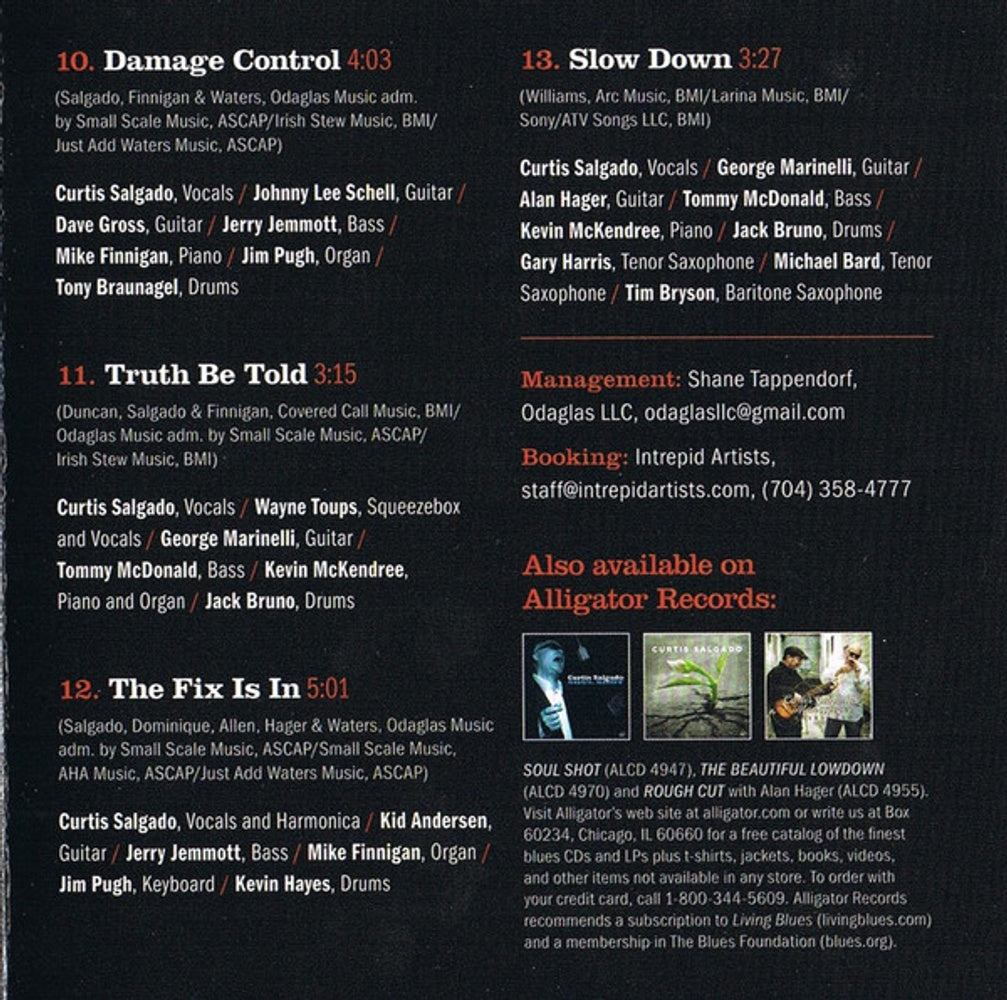 Curtis Salgado – Damage Control Music CD