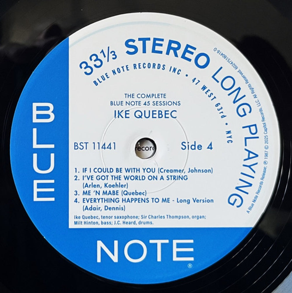 Ike Quebec – Complete 45 Sessions (3-LP Vinyl) Vinyl Record
