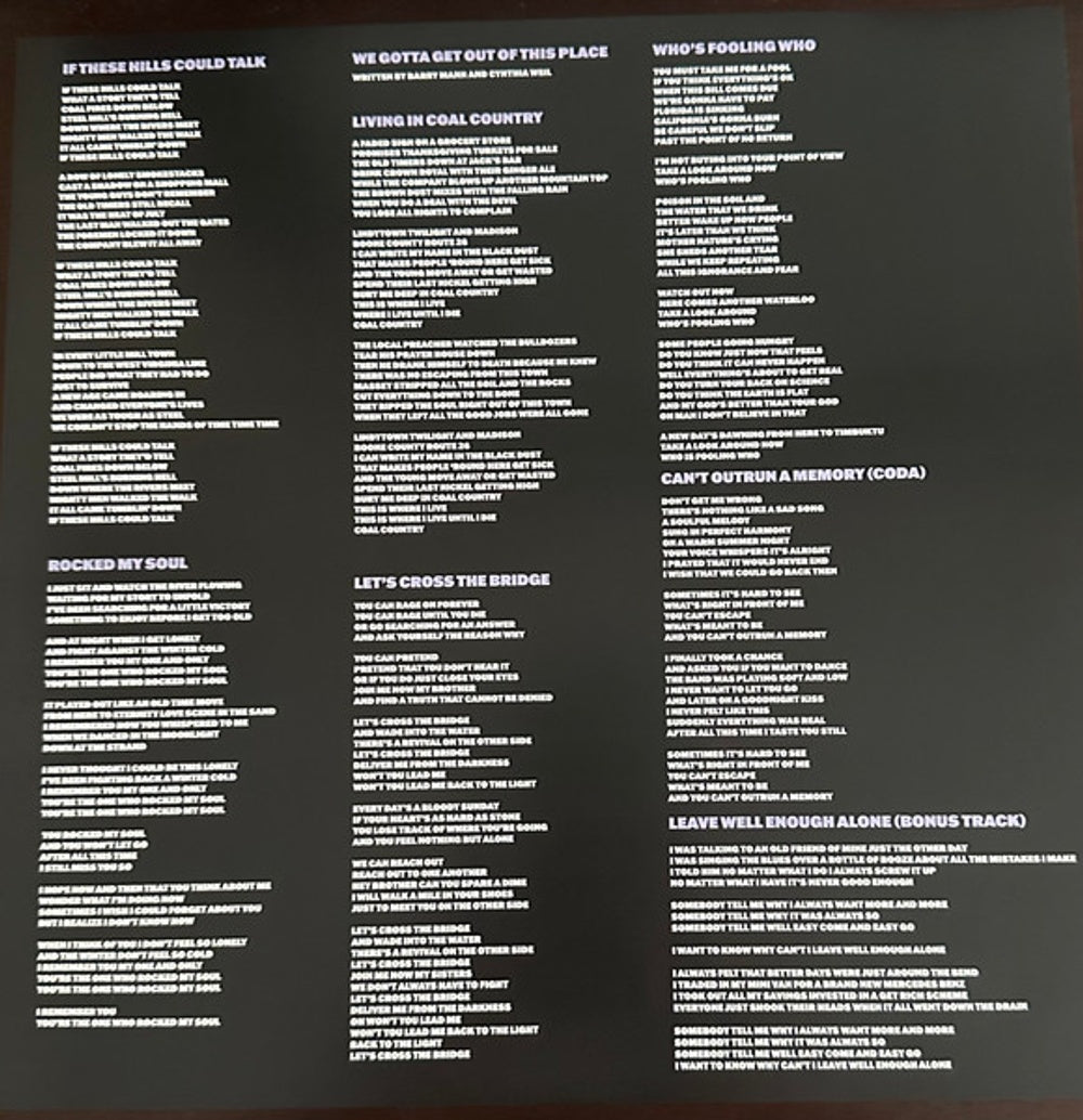 Joe Grushecky and The Houserockers – Can't Outrun A Memory (2-LP Vinyl) Vinyl Record