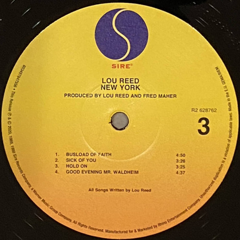 Lou Reed – New York: Deluxe Edition (2-LP Vinyl, 3-CD, & DVD)