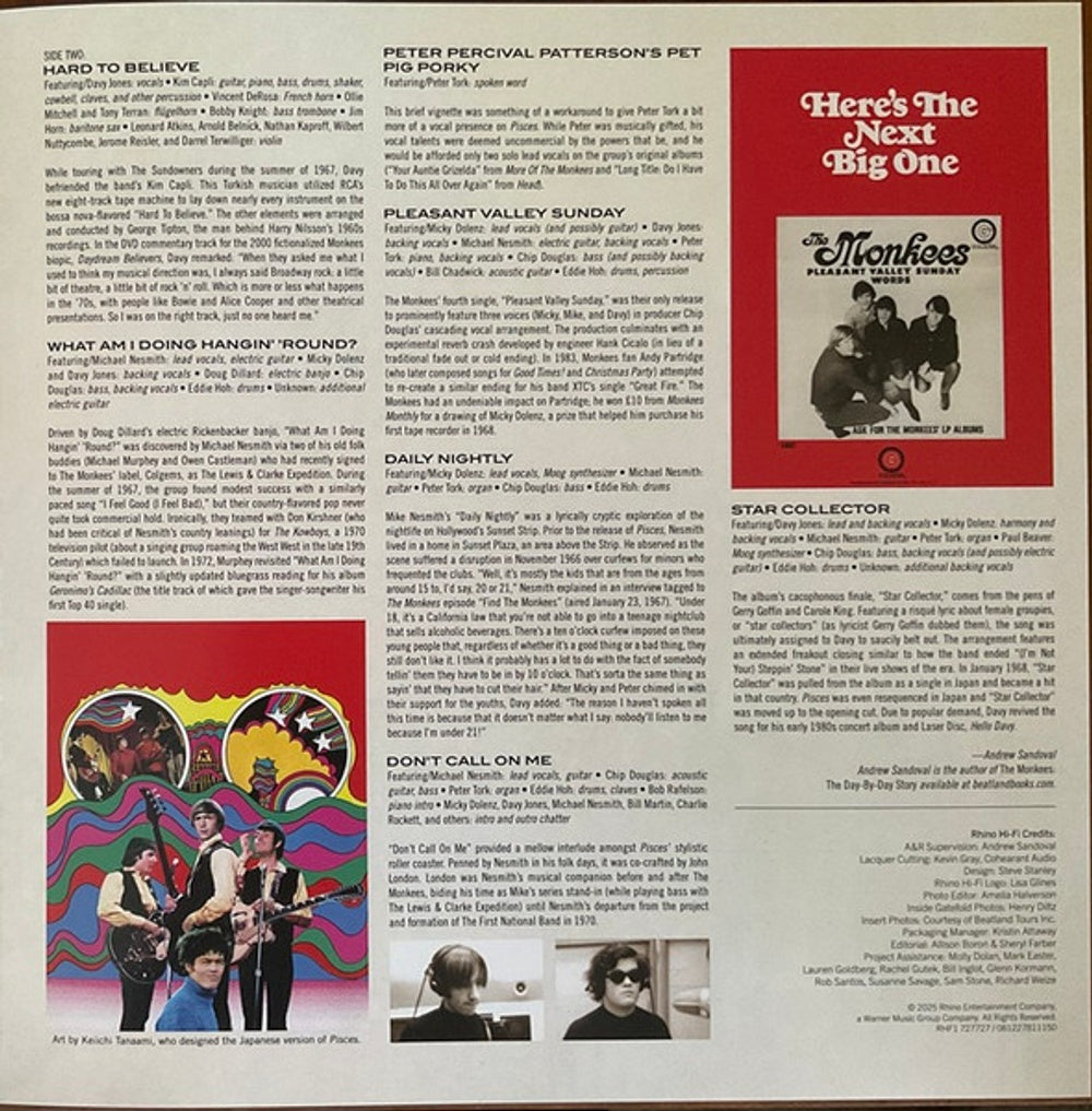 The Monkees – Pisces Aquarius Capricorn & Jones Ltd (LP Vinyl) Vinyl Record