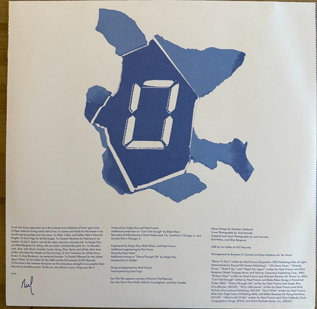 Neal Francis – Return To Zero (LP Vinyl) Vinyl Record