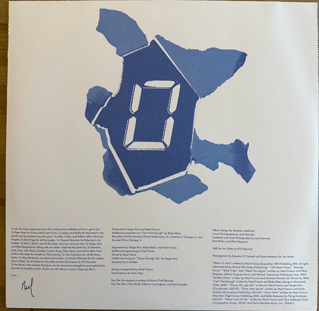Neal Francis – Return To Zero (LP Vinyl) Vinyl Record