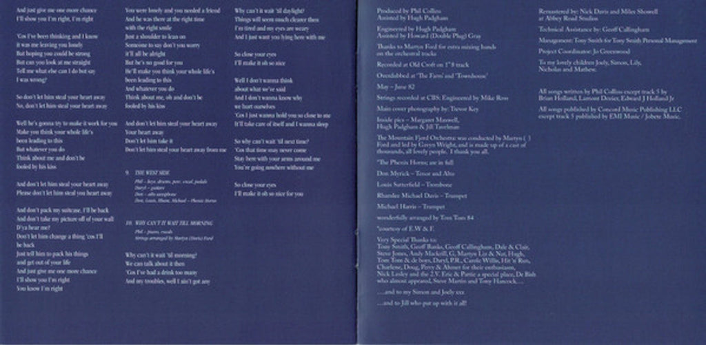 Phil Collins – Hello I Must Be Going Music CD