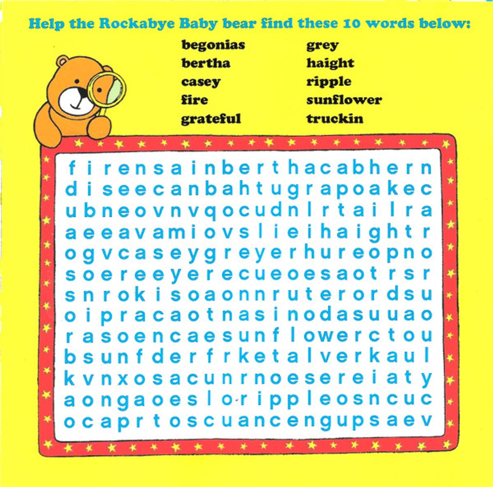 Rockabye Baby! – Lullaby Renditions of Grateful Dead Music CD