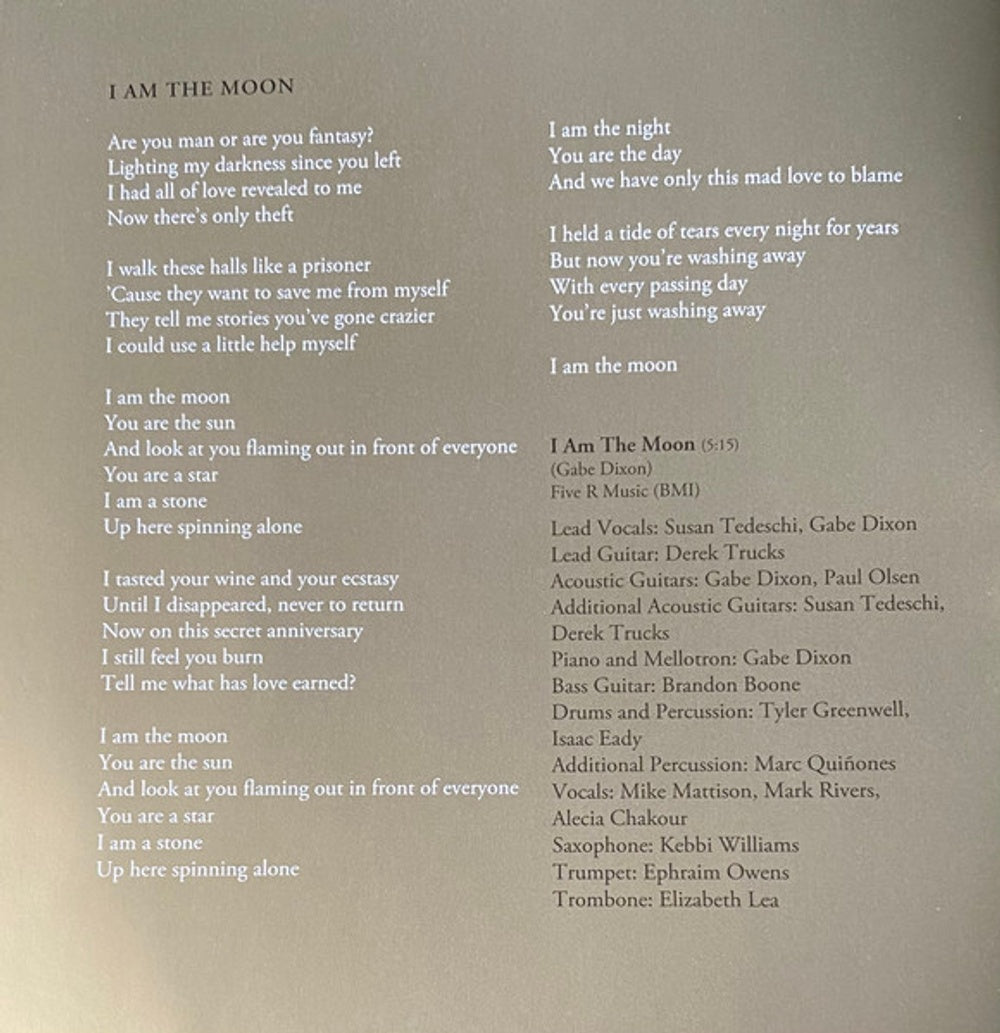 Tedeschi Trucks Band – I Am The Moon: I. Crescent Music CD