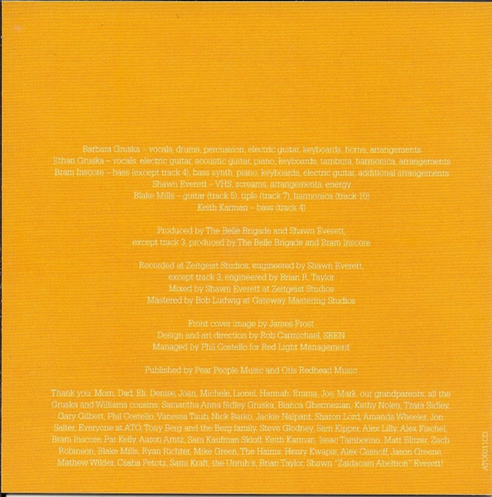 The Belle Brigade – Just Because Music CD