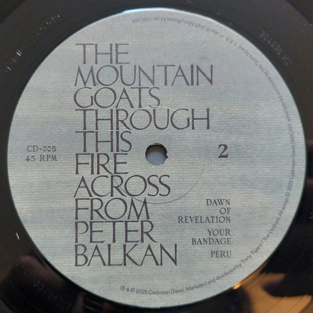 The Mountain Goats – Through This Fire Across from Peter Balkan (2-LP Vinyl) Vinyl Record