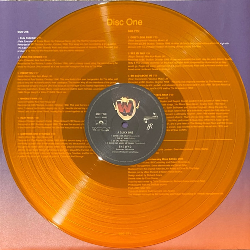 The Who – A Quick One (2-LP Vinyl) Vinyl Record
