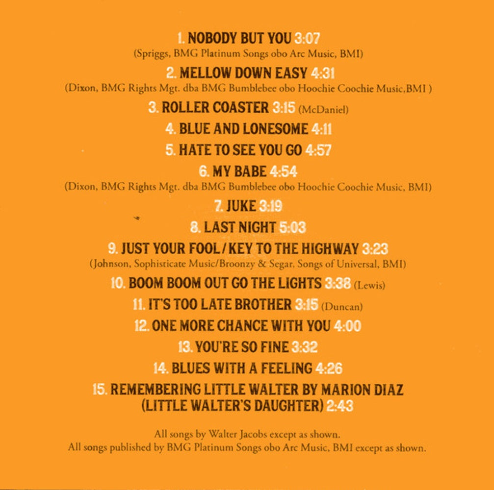 Billy Branch & The Sons of Blues – Roots And Branches: The Songs Of Little Walter Music CD