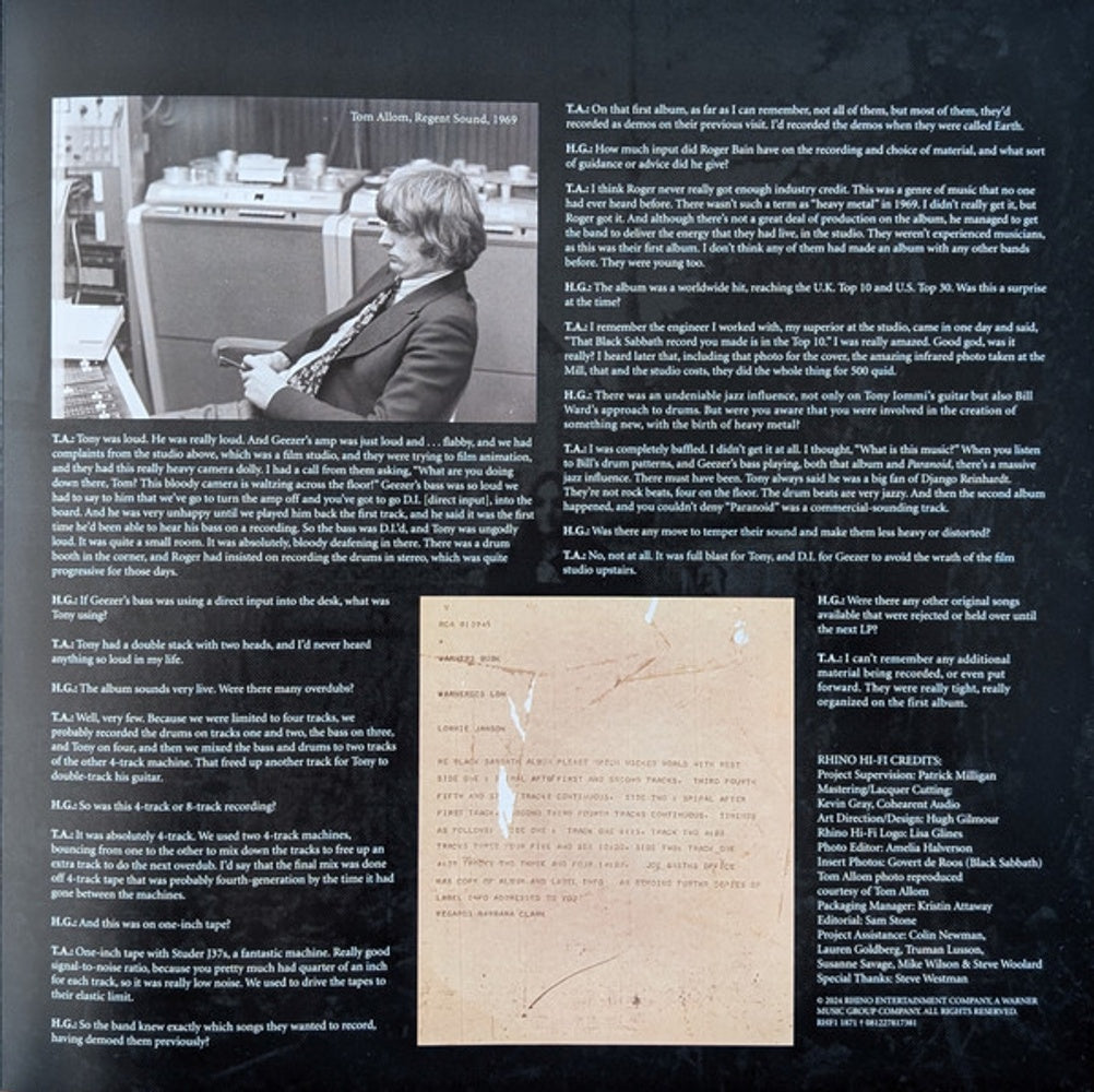 Black Sabbath – Black Sabbath (LP Vinyl) Vinyl Record