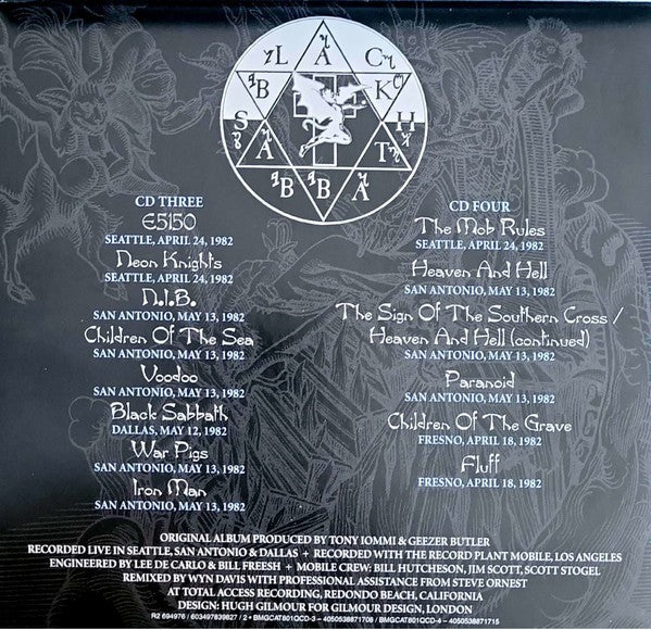 Black Sabbath – Live Evil: 40th Anniversary (4-CD) Music CD