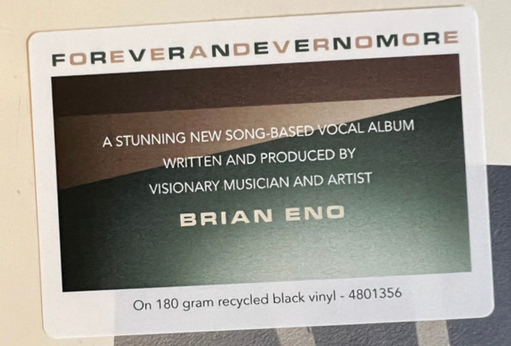 Brian Eno – FOREVERANDEVERNOMORE (LP Vinyl) Vinyl Record