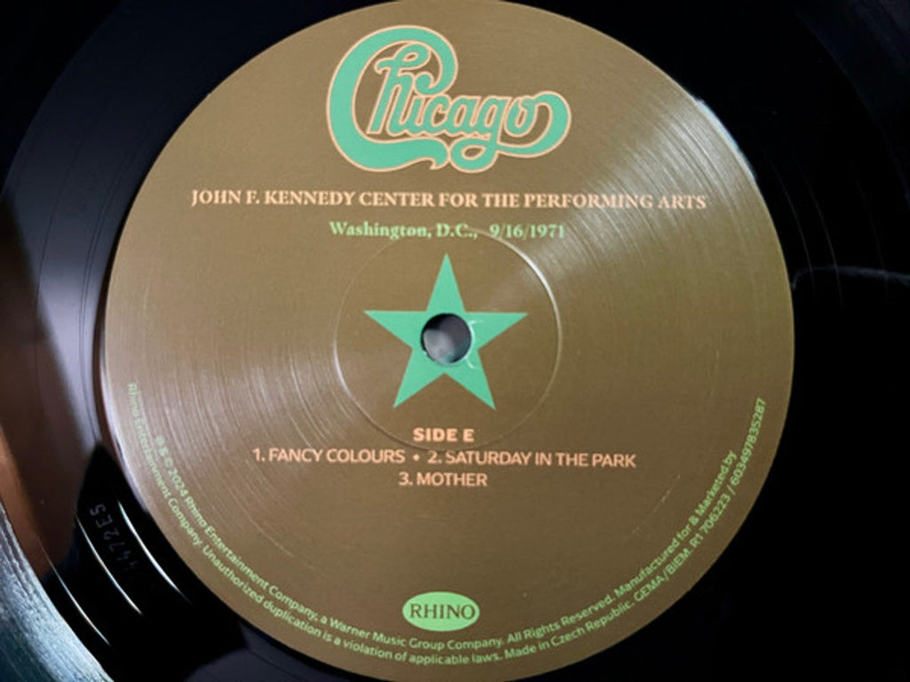 Chicago – At The John F. Kennedy Center For The Performing Arts (3-LP Vinyl) Vinyl Record