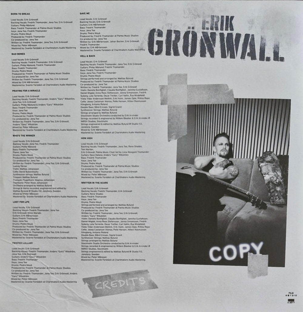Erik Gronwall – Bad Bones (LP Vinyl) Vinyl Record