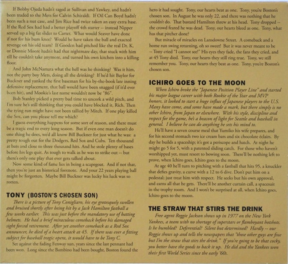 The Baseball Project – Volume 2: High and Inside Music CD