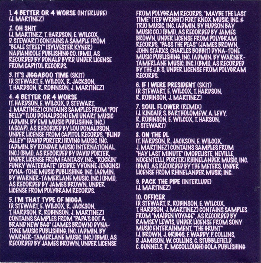 The Pharcyde – Bizarre Ride, Vol. 2: The Pharcyde Music CD