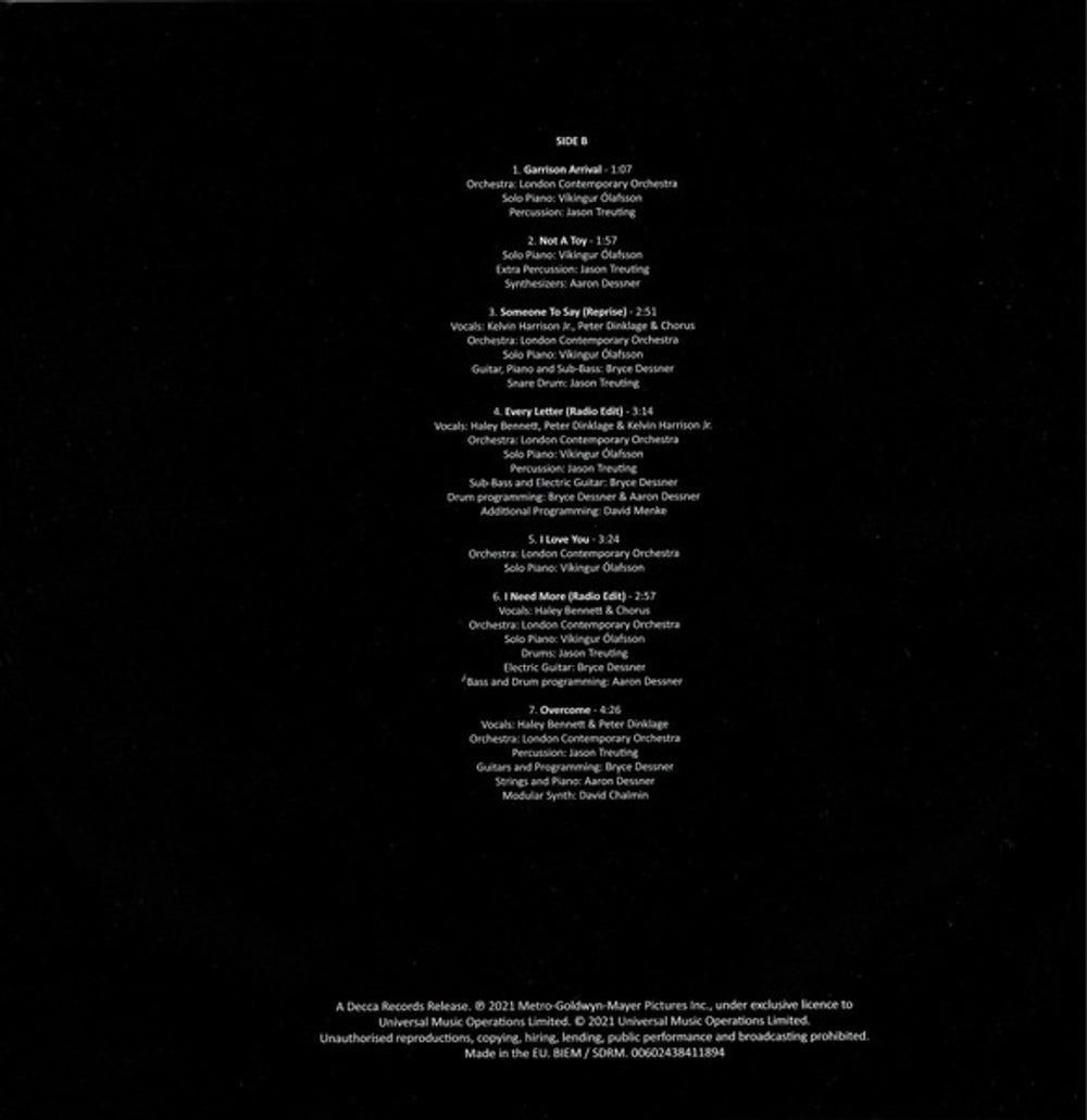Bryce Dessner & Aaron Dessner – Cyrano: Original Motion Picture Soundtrack (2-LP Vinyl) Vinyl Record
