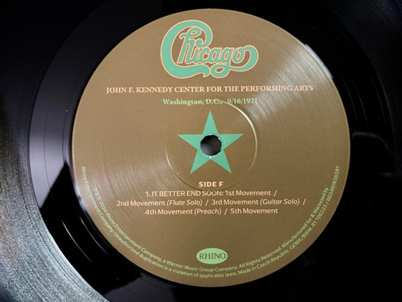 Chicago – At The John F. Kennedy Center For The Performing Arts (3-LP Vinyl) Vinyl Record