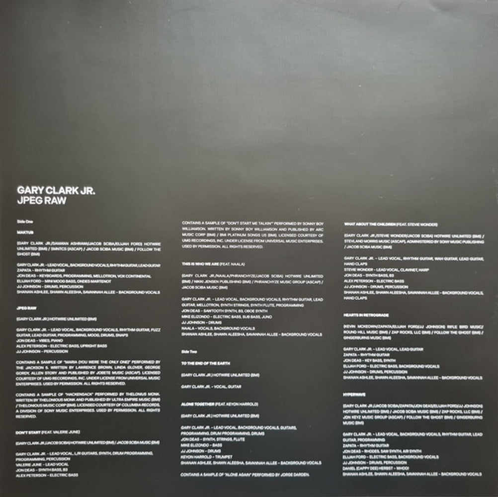 Gary Clark Jr. – JPEG RAW (2-LP Vinyl) Vinyl Record